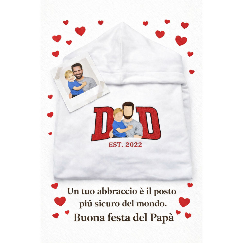 Felpa con ritratto personalizzato