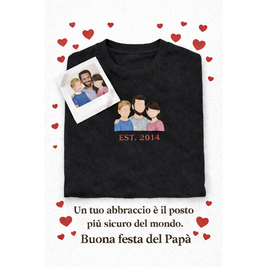 T Shirt con ritratto personalizzato
