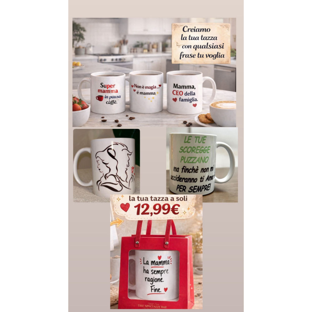Tazza Personalizzata (Tazza personalizzataa con l'immagine che preferisci)