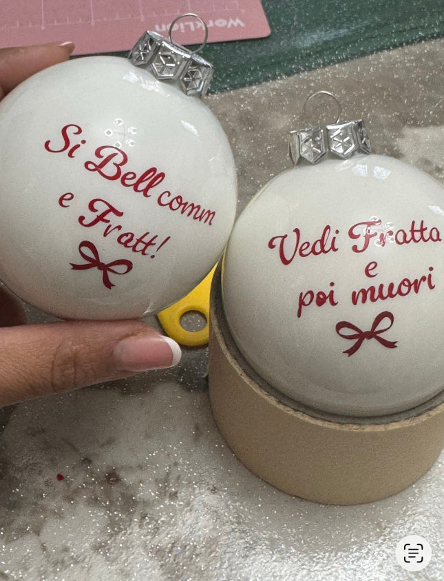 Sfera di Natale con Dedica