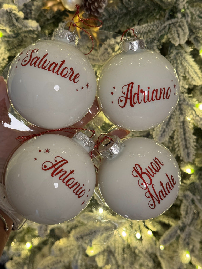 Sfera di Natale con Dedica