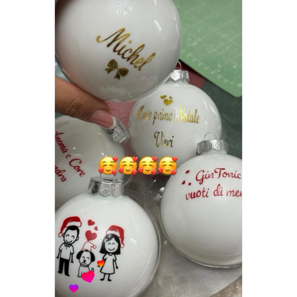 Sfera di Natale con Dedica