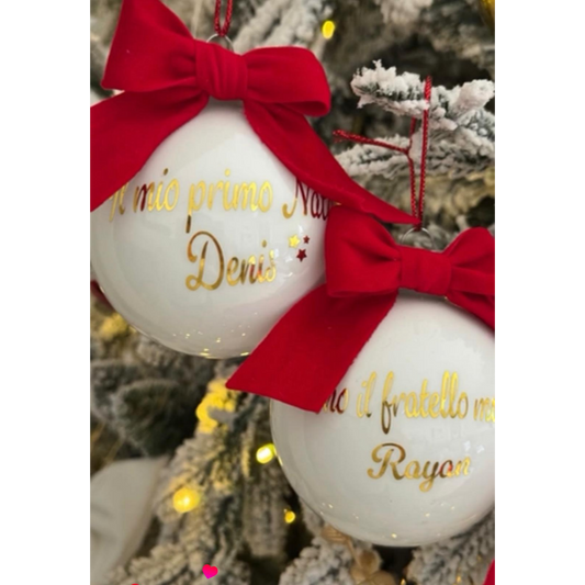 Sfera di Natale con Dedica
